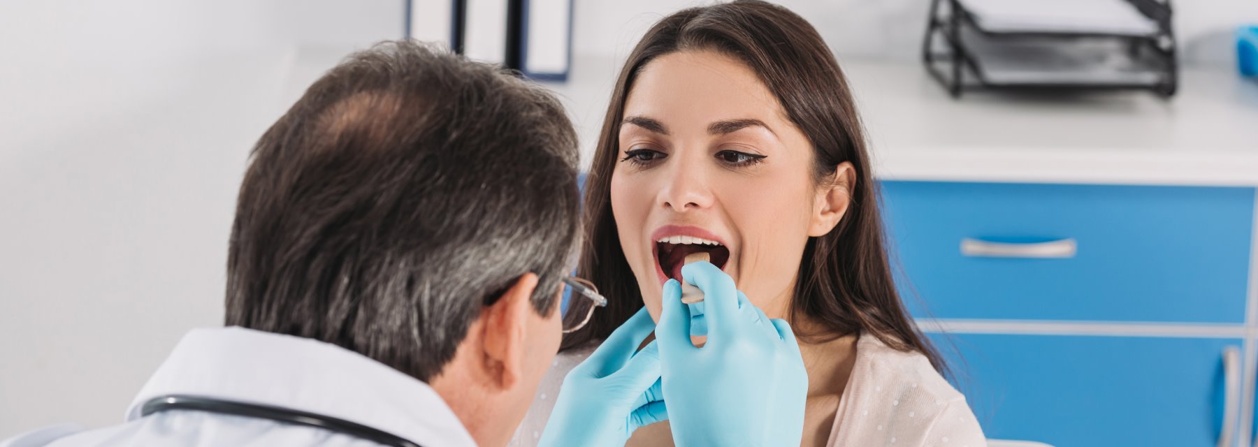 Doctor Examining a Female Patient at Meadville Pennsylvania