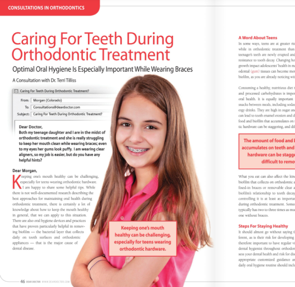 Caring for Teeth During Orthodontic Treatment Article at Meadville Pennsylvania