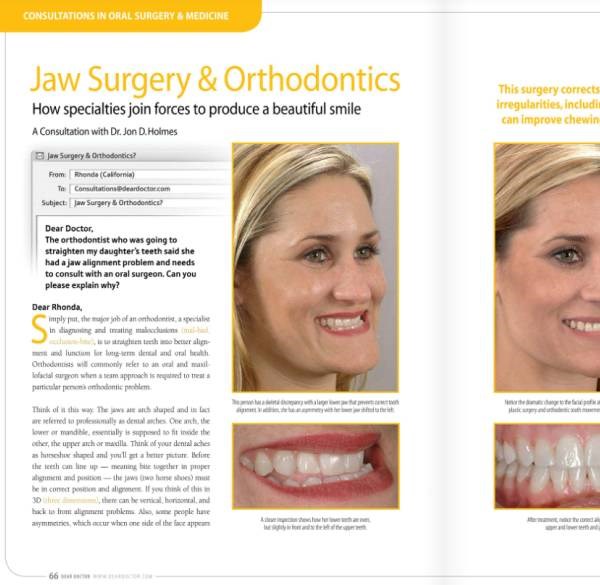 Poster Of Jaw Surgery Orthodontics at Dr Shok Office Meadville Pennsylvania