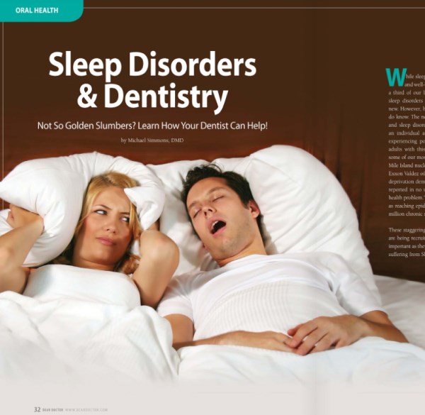 Poster Of Sleep Disorders Article at Dr Shok Office Meadville Pennsylvania