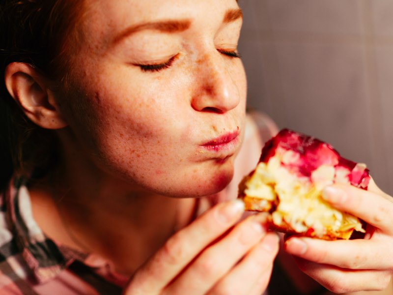 Person Holding A Partially Eaten Apple at Meadville Pennsylvania